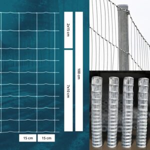 rozstaw pomiędzy drutami pionowymi 15 cm